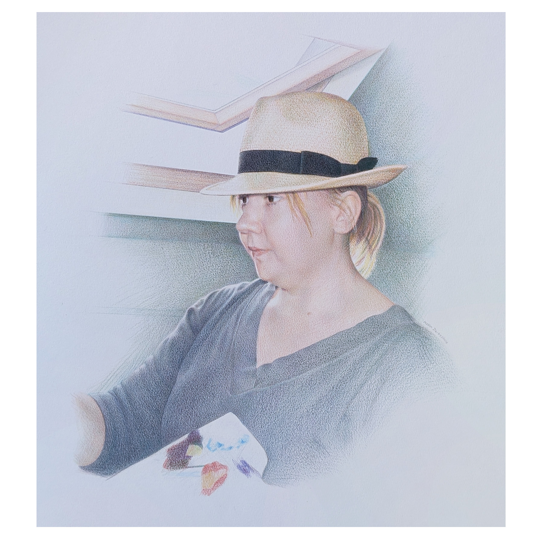 Liz in studio
